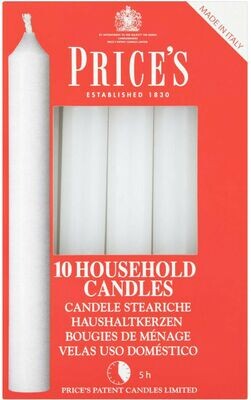 Price's Candles 10 Pack Household Candles