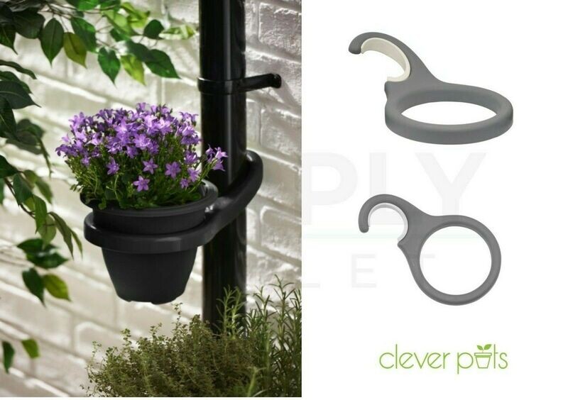Clever Pots Drain Pipe Pot Holder Charcoal