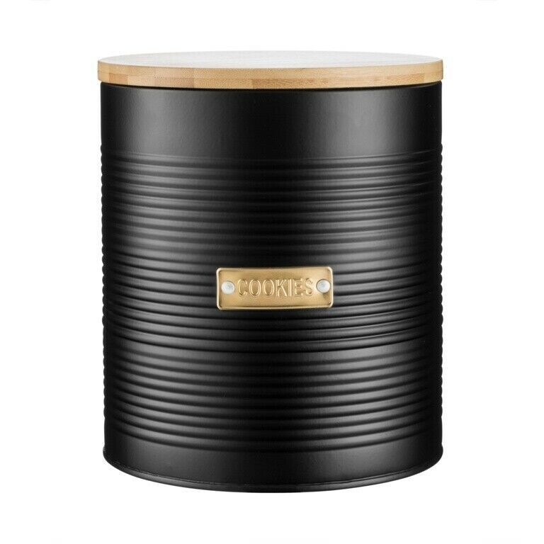 Typhoon Living Storage Cannister Bamboo With Lid Black