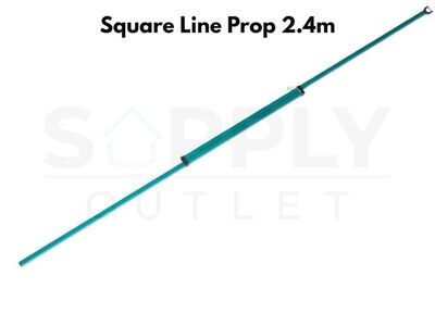 SupaHome Square Line 2.4m Extendable Clothes Washing Line Prop Pole Adjustable