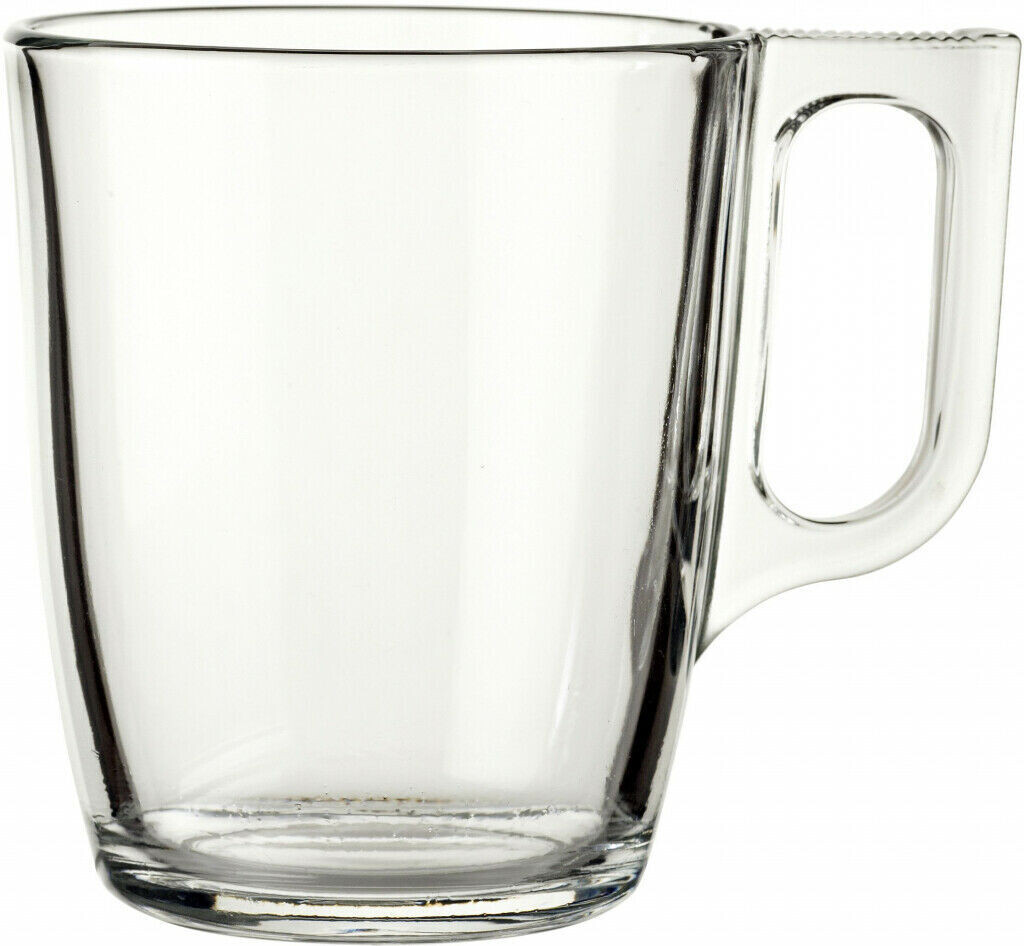 Luminarc Nuevo Mug Transparent Clear Tempered Glass 25cl x1