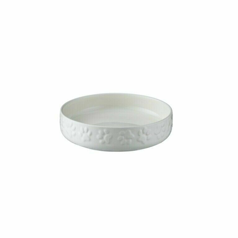 Mason Cash 13cm Cream Dog Cat Saucer Quality Stoneware Feeding Bowl