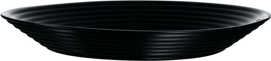 Luminarc Harena SoupPlate Round Black Kitchen Cutlery Crockery Dinnerware 23.5cm