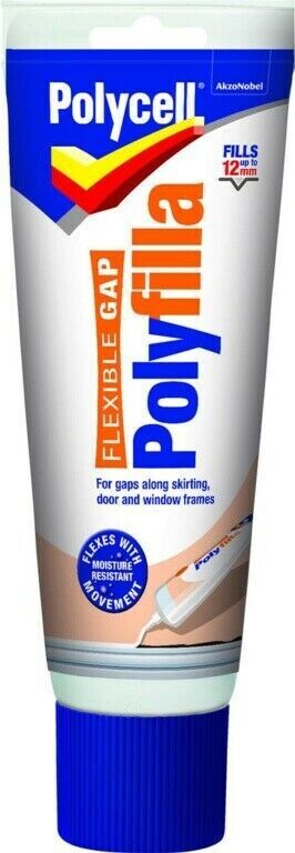 Polycell Flexible Gap Poly Filler 330g White DIY Decorating Skirting Door Frames