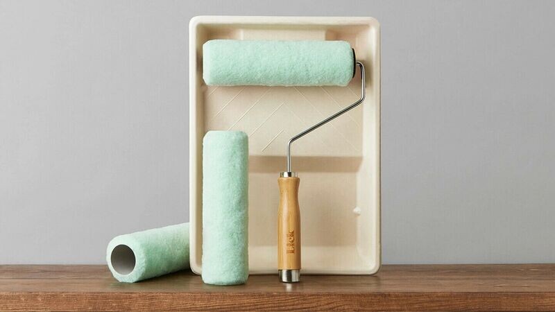 Lick Pro Eco Bamboo Set 9" Roller Frame Pulp Tray Microfibre Roller Sleeve
