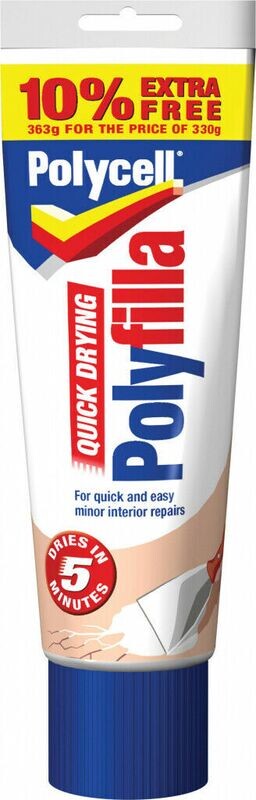 Polycell Moisture Resistant Polyfilla Quick Dry DIY Repair Skirting Door Wood