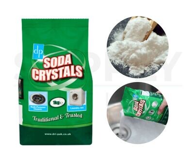 Dri Pak 1kg Soda Crystals Multi Purpose Laundry Household Sink Drain Unblocker