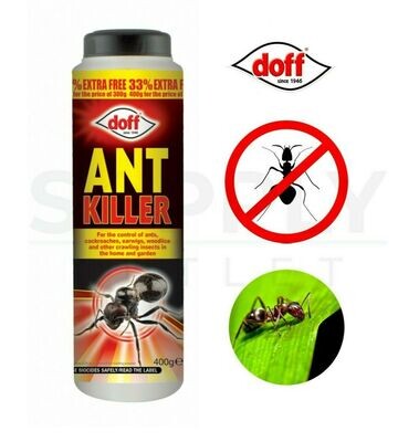 Doff 300g Ant Killer Plus 33% Extra Kills Cockroaches Woodlice Pest Control