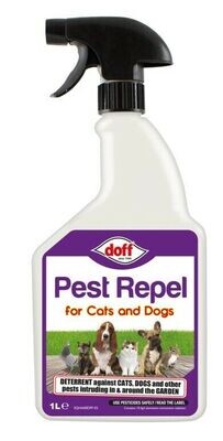 Doff 1L Pest Repel Fouling Repeller Spray Cats Dogs Animals Protects Your Garden