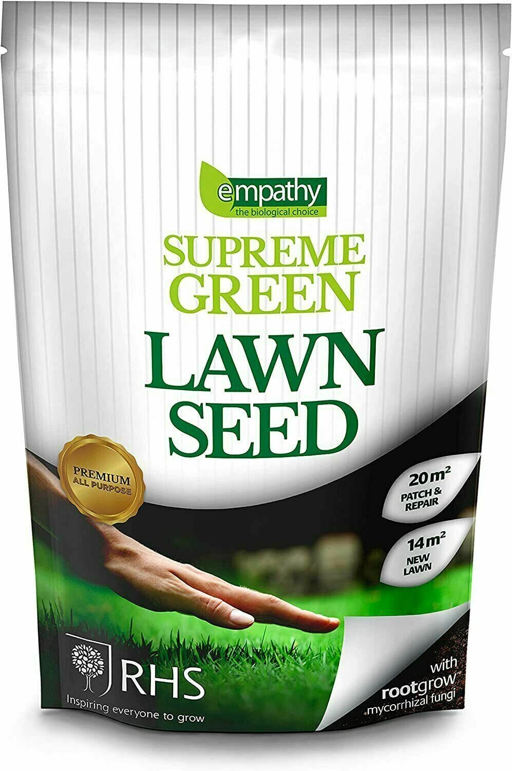 Empathy 500g Supreme Green Lawn Grass Seed Patch Repair New Lawn All Purpose