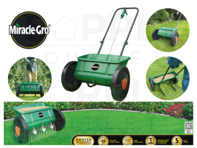 Miracle Gro Drop Spreader Garden Lawn Seed Outdoor Fertiliser Spreader 45cm