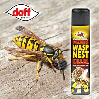 Doff 300ml Foaming Wasp Nest Killer Rapid Knockdown Action Pesticide PestControl