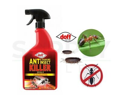 Doff 1L Ant & Crawling Insect Repellent Germ Killer Pest Control Spray Bottle