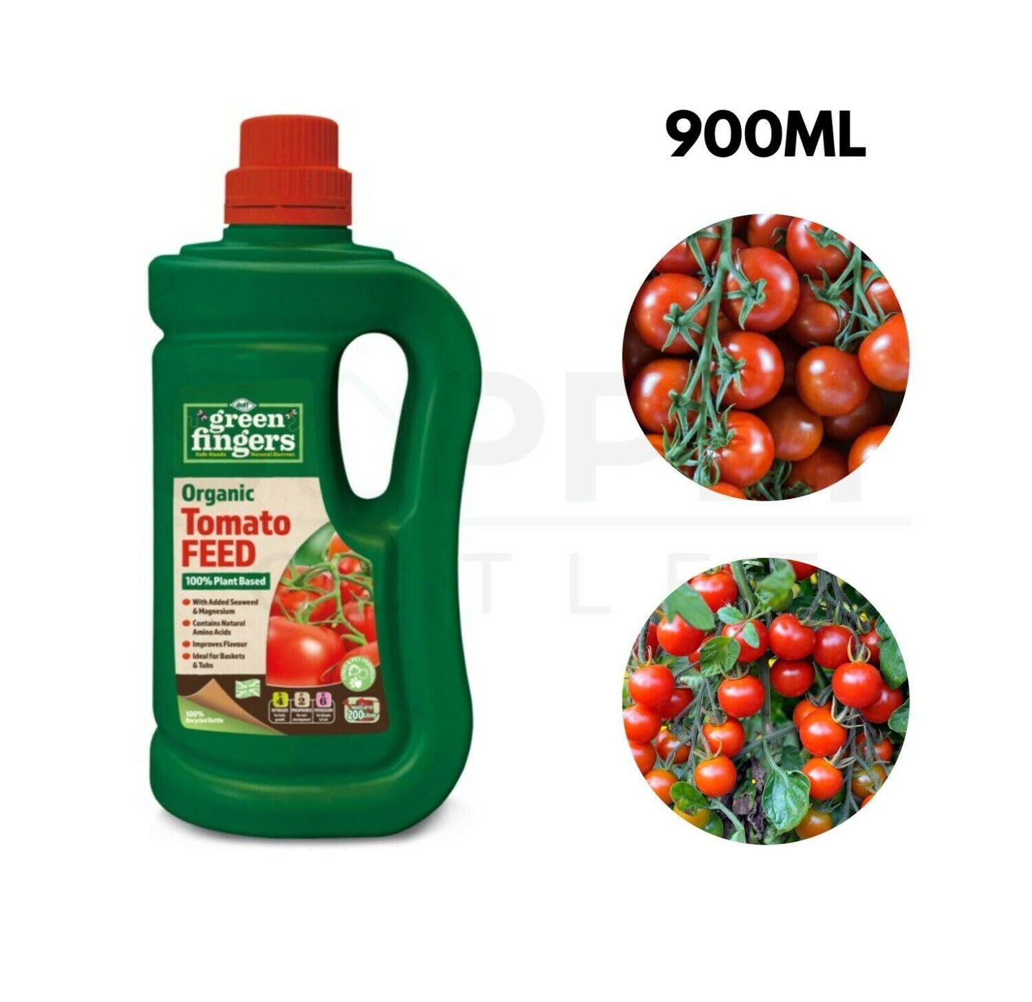 Doff Green Fingers 900ML Organic Tomato Veg Feed 100% Plant Based Fertiliser