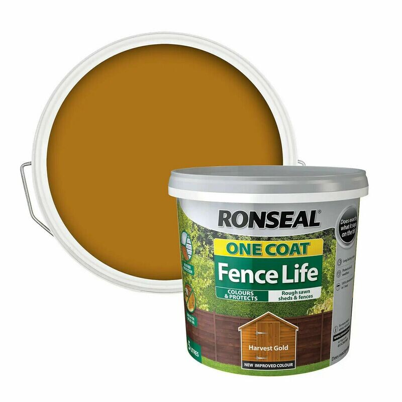 Ronseal 5L Harvest Gold 1 One Coat