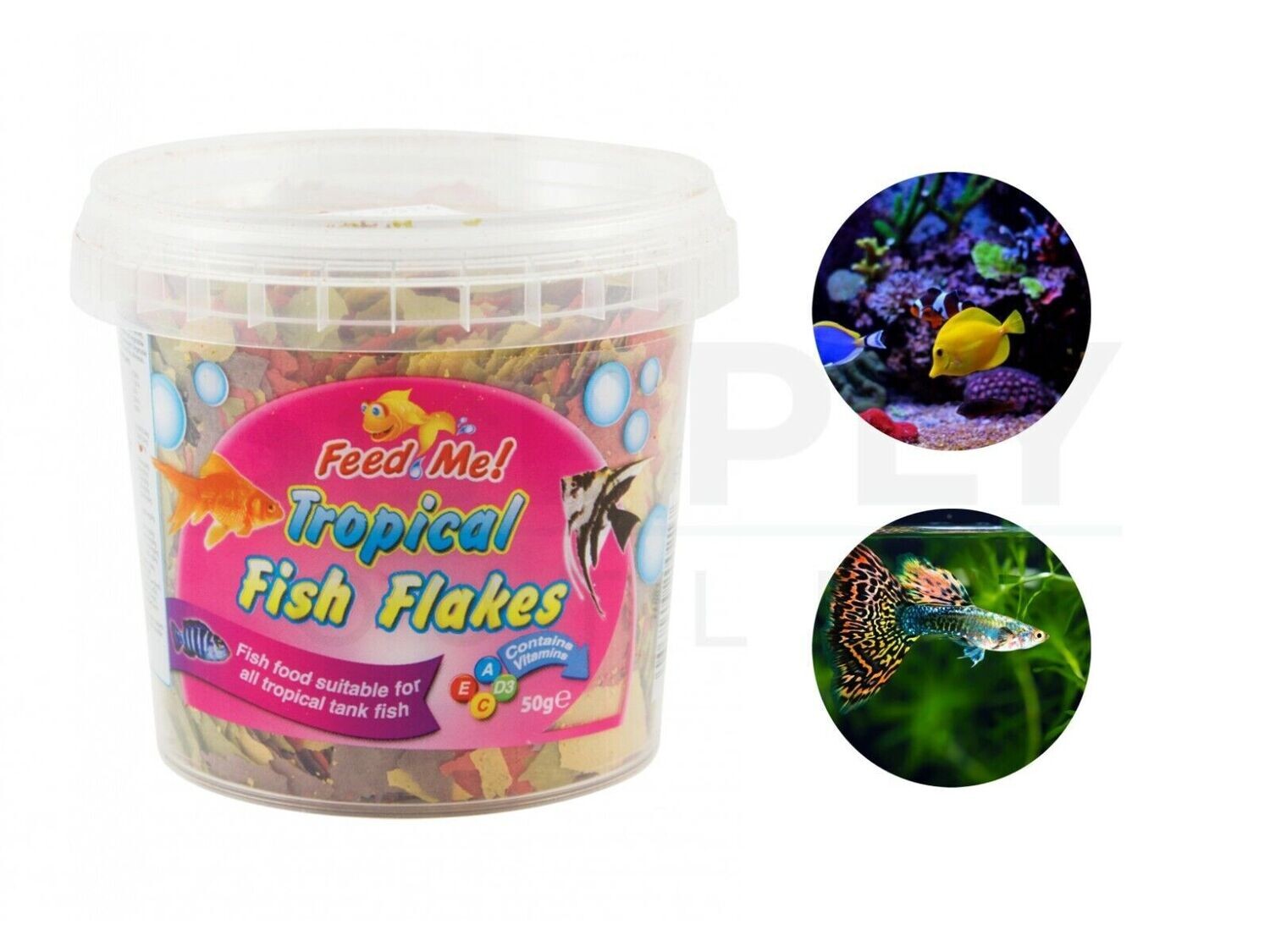 Feed Me 30g Tropical Fish Food Flakes