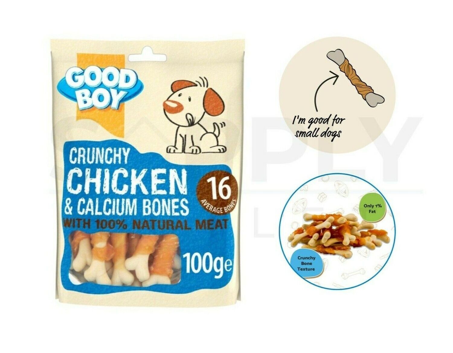 Good Boy Pawsley&Co Crunchy Dog Food Treats 100g