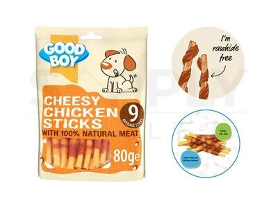 Good Boy 80g Pawsley&Co Cheesy Chicken Sticks Dog Treats