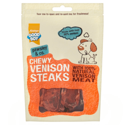 GoodBoy 80g Chewy Venison Steaks Pet Food