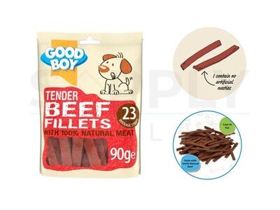 Good Boy 90g Pawsley&Co Tender Beef Fillets Dog Treats