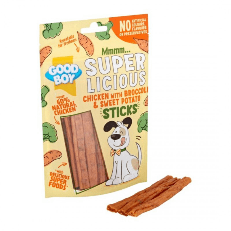 GoodBoy 100g Chicken With Broccoli & Sweet Potato Sticks Dog Treats