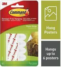 3M 12 Pack Command Poster Adhesive Strips