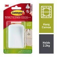 3M Command 1 Canvas Hanger Jumbo Holds up to 2.2Kg/5lb