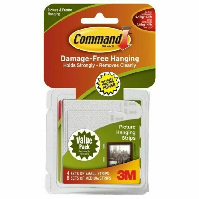 3M Command Picture Hanging Strips Combi Pack