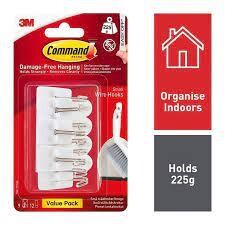 3M Command Small Wire Hooks Value Pack 9 Hooks