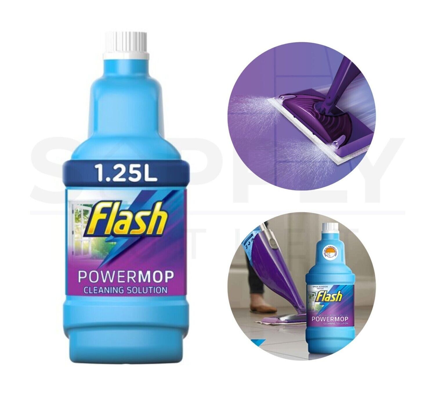 Flash 1.25L Powermop Refill Floor Cleaner