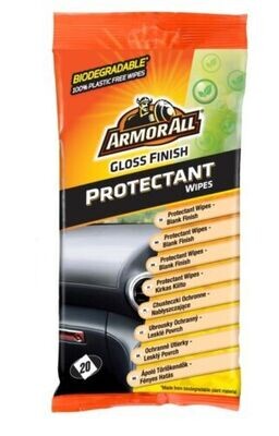 Armor All 15 Pack Protectant Dashboard Interior Wipes Gloss Finish