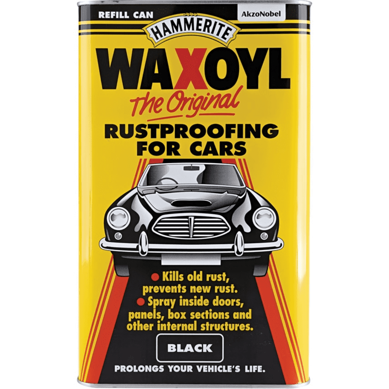 Hammerite Waxoyl 5 Litre Refill Black Car Rust