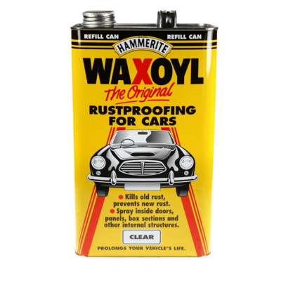Hammerite Waxoyl 5 Litre Refill Clear Car Rustproof