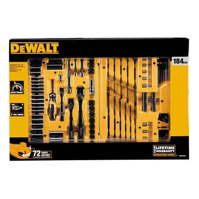DEWALT® Mechanics Tool Set 184pc With Case