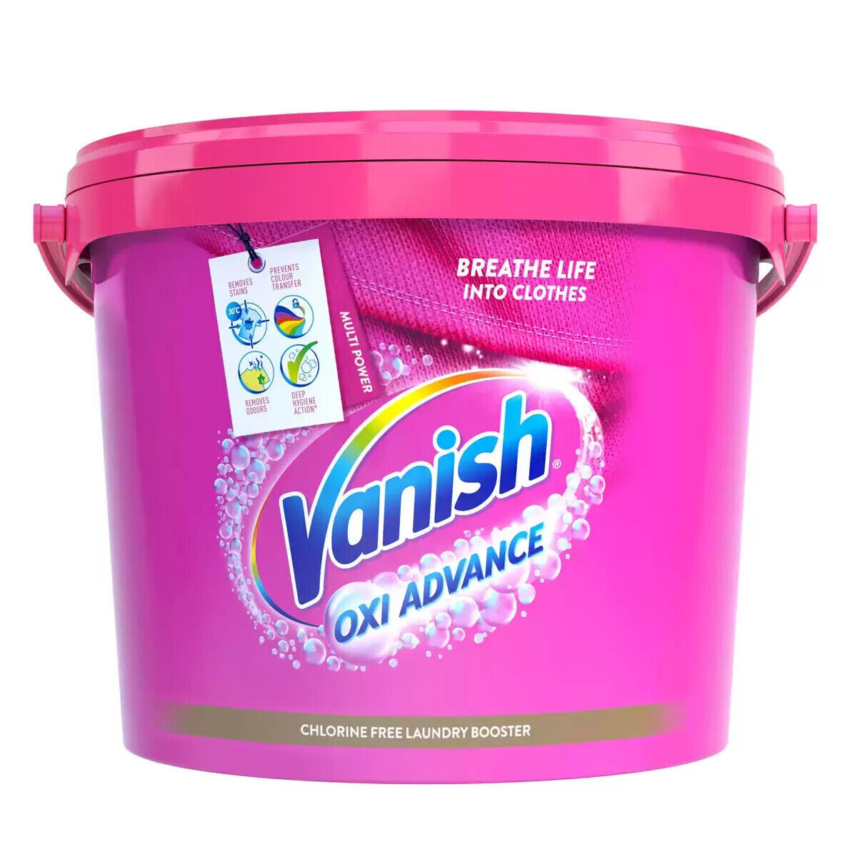 Vanish 2.4kg Oxi Advance Laundry Powder Fabric Stain Remover Odour Colour Safe