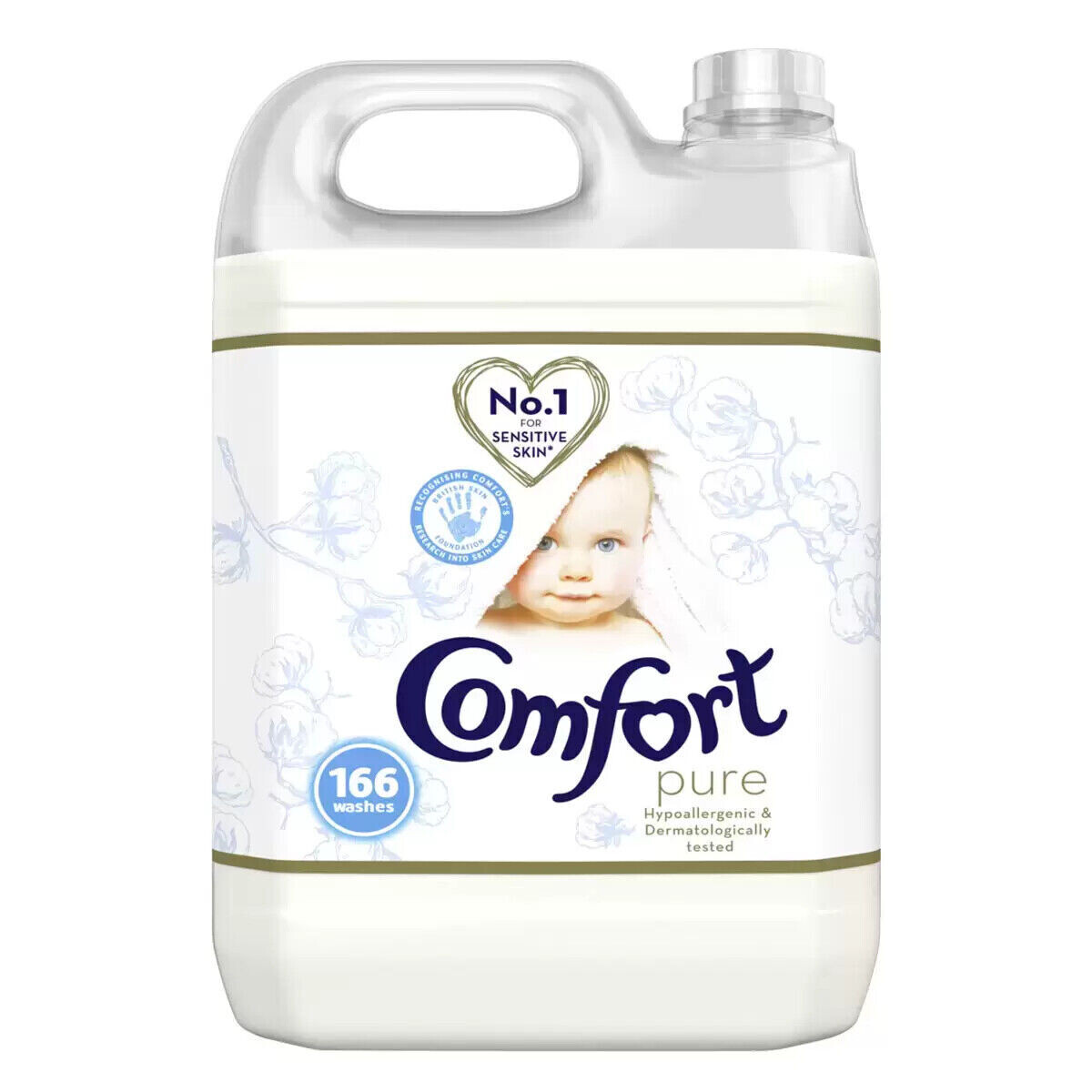 Comfort 5L 166 Washes Pure Fabric Conditioner