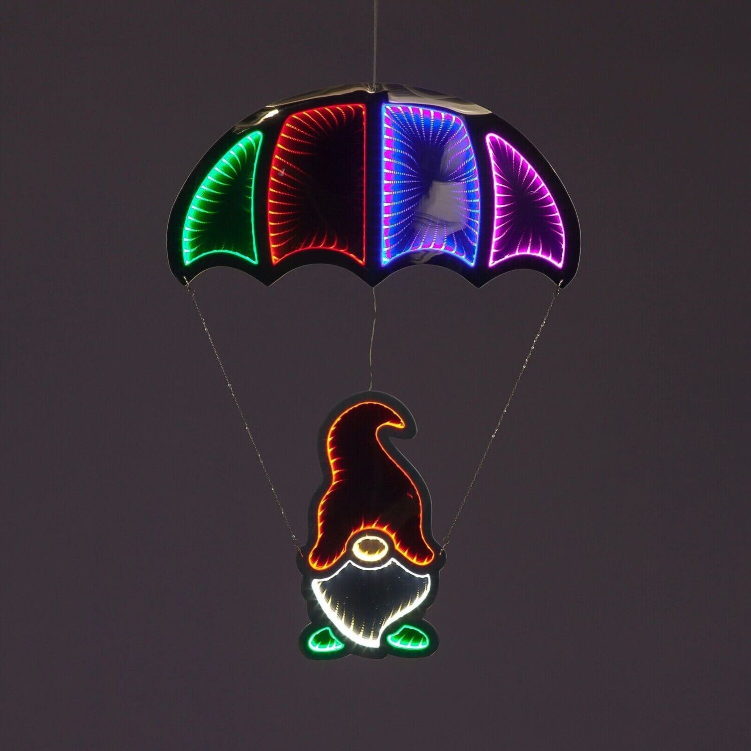 Snowtime 85CM Multi Hanging Gnome Parachute