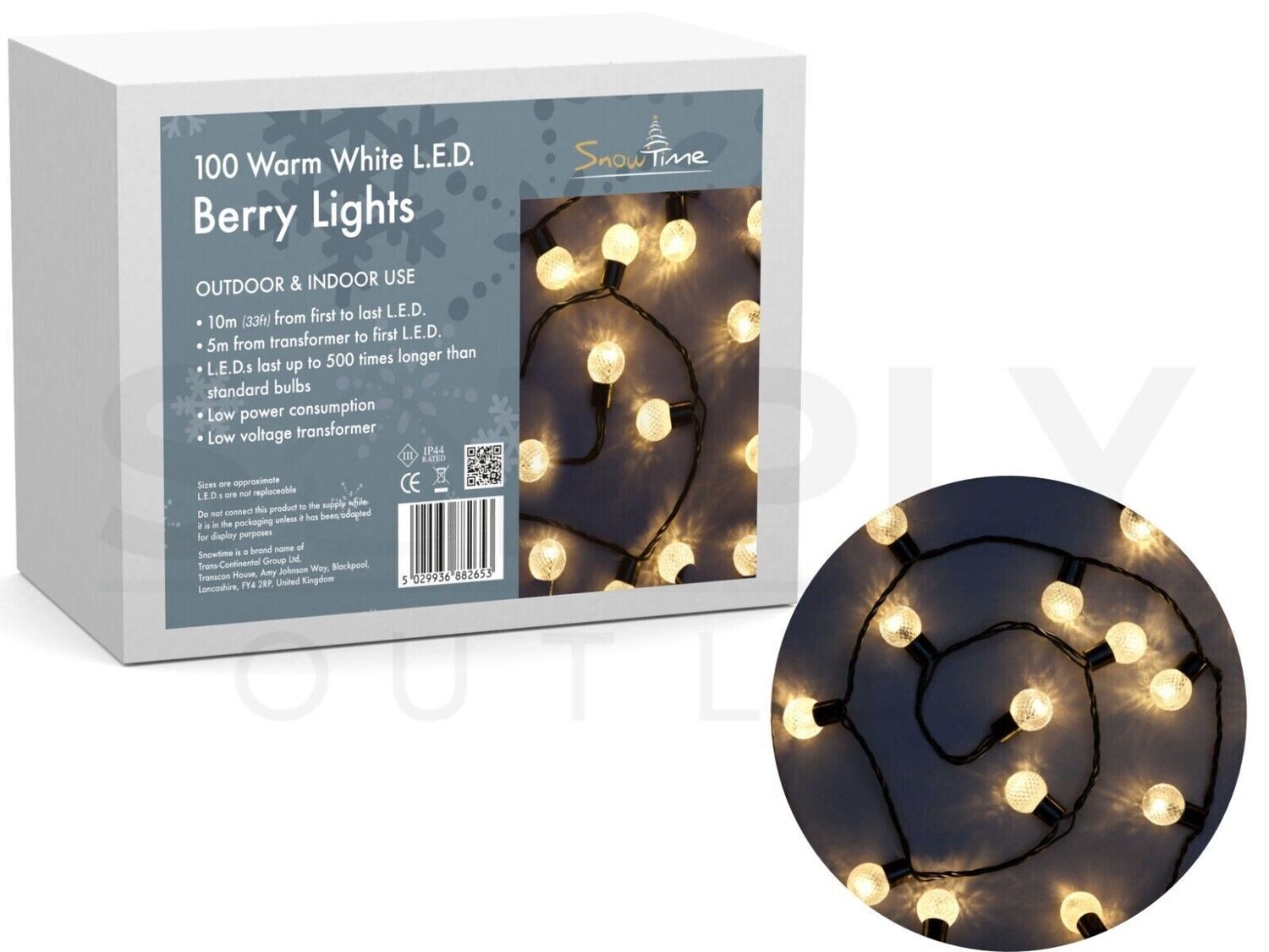 Snowtime 10021.0 Berry Lights Warm White LED Christmas Decoration