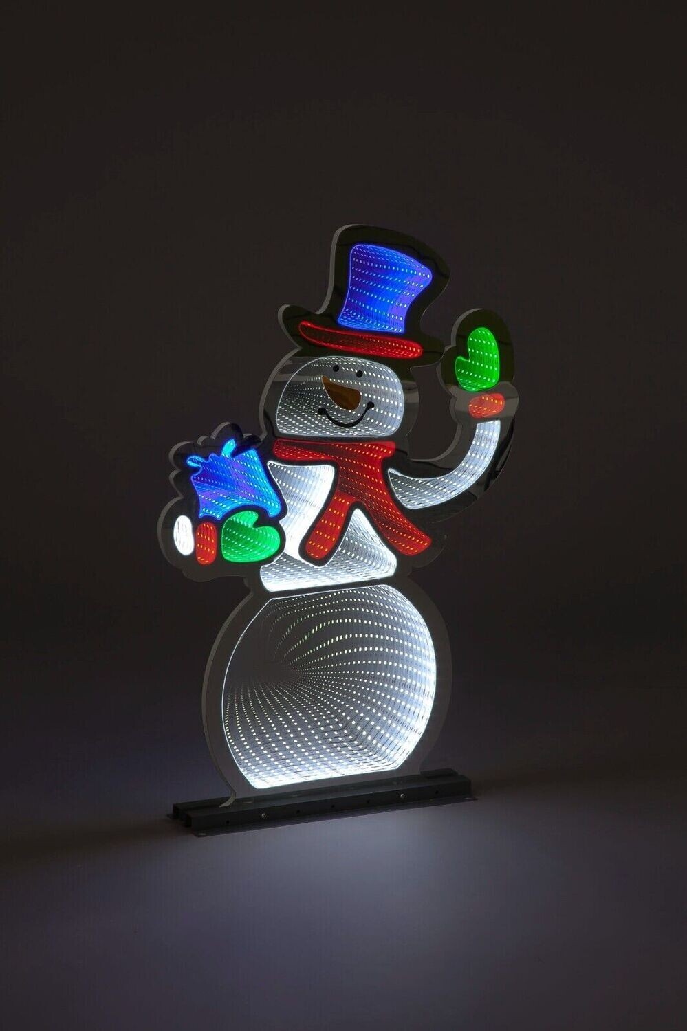 Snowtime 76cm Infinity Snowman Standing Metal Base