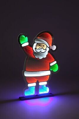 Snowtime 74cm Infinity Standing LED Santa Metal Base