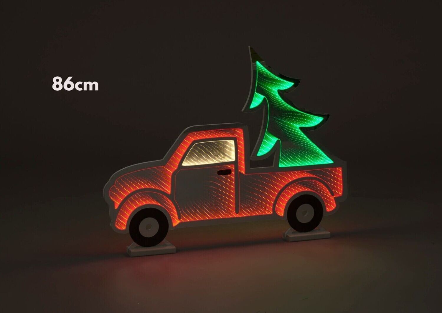 Snowtime 86cm Red Infinity Trucks Trees Wooden Base