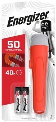 Energizer Magnetic Red Hand Torch Light 50 Lumens