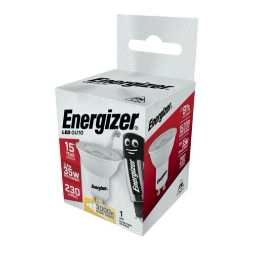 Energizer S8821 LED GU10 3.1w 230lm Energy Saving Lightbulb
