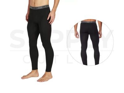 32 Degrees Men's 2 Pack Heat Elastic pants Black Size Medium