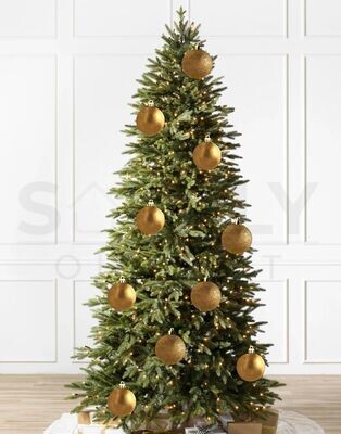 Davies Products 10 Pack Christmas Tree Baubles 6cm Gold