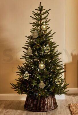 Kaemingk 10 Pack Christmas Tree Baubles 60mm Light Gold