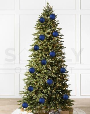 Davies Products 10 Pack Christmas Tree Baubles 6cm Navy