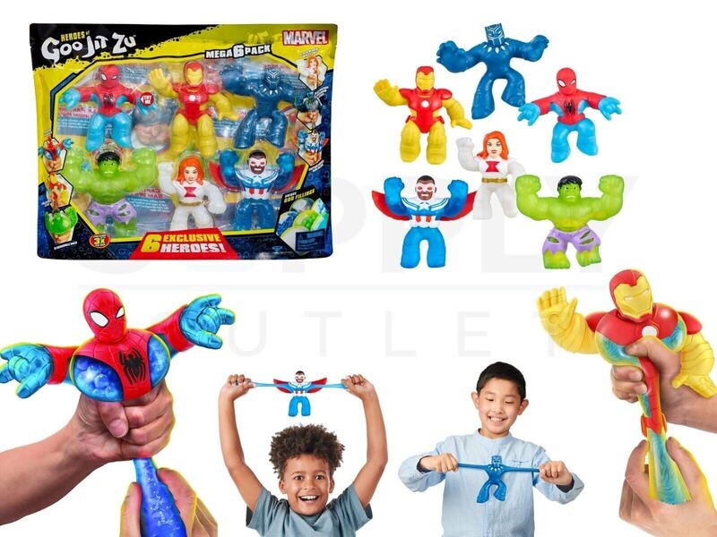 Heroes of Goo Jit Zu 6 Pack Avengers