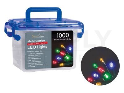 Snowtime 1000 Multi Coloured Functional Tree Lights