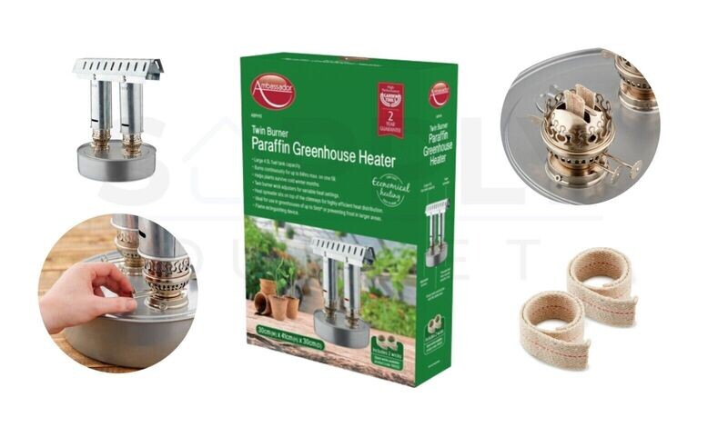 Ambassador Twin Paraffin Heater Includes 2 wicks